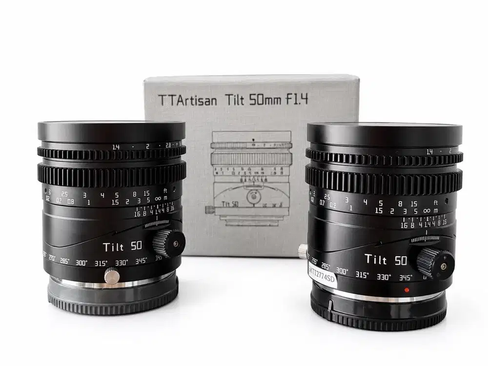 Lensa Sony 50mm F1.4 Ttartisan Tilt shift