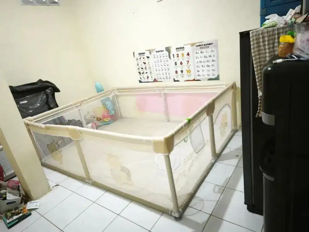 Pagar baby besar warna cream