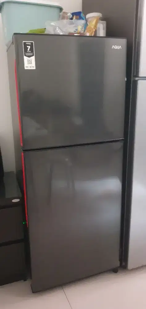 Kulkas Sanyo Aqua AQR D251 LIKE NEW BERSIH MULUS