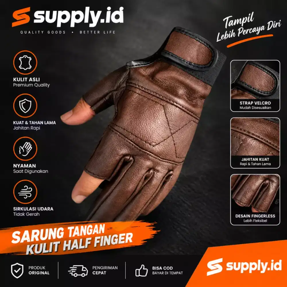 Sarung tangan kulit asli