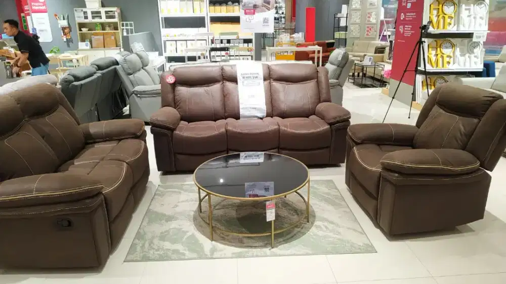 JUAL SET SOFA RECLINER