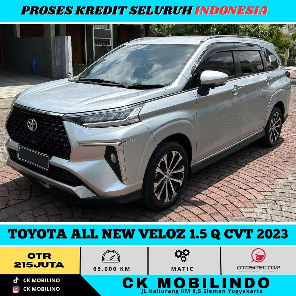 TOYOTA ALL NEW VELOZ 1.5 Q CVT 2023 SILVER PEMAKAIAN 2024 DP MINIM