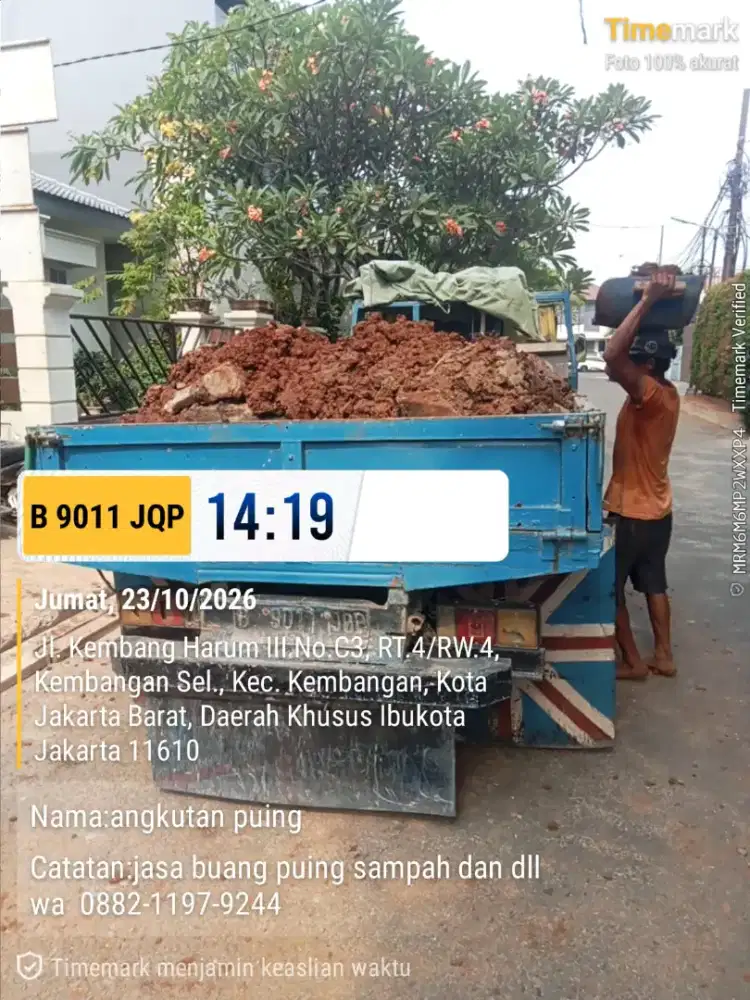 Jasa buang puing dan angkutan sampah proyek
