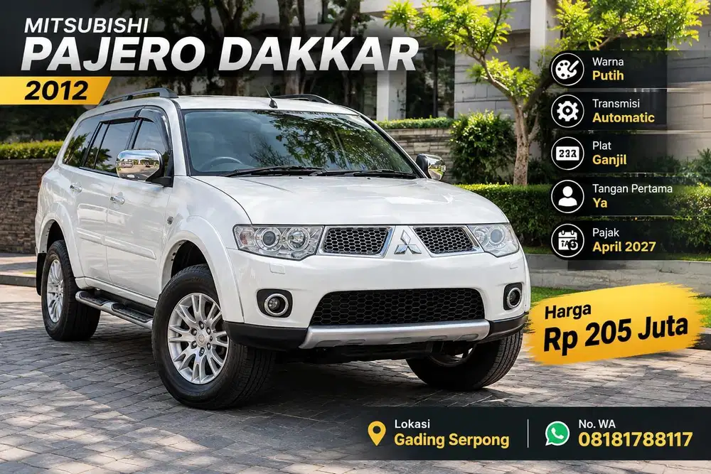 PAJERO SPORT DAKKAR AT 2.5 Th 2012 Tangan 1
