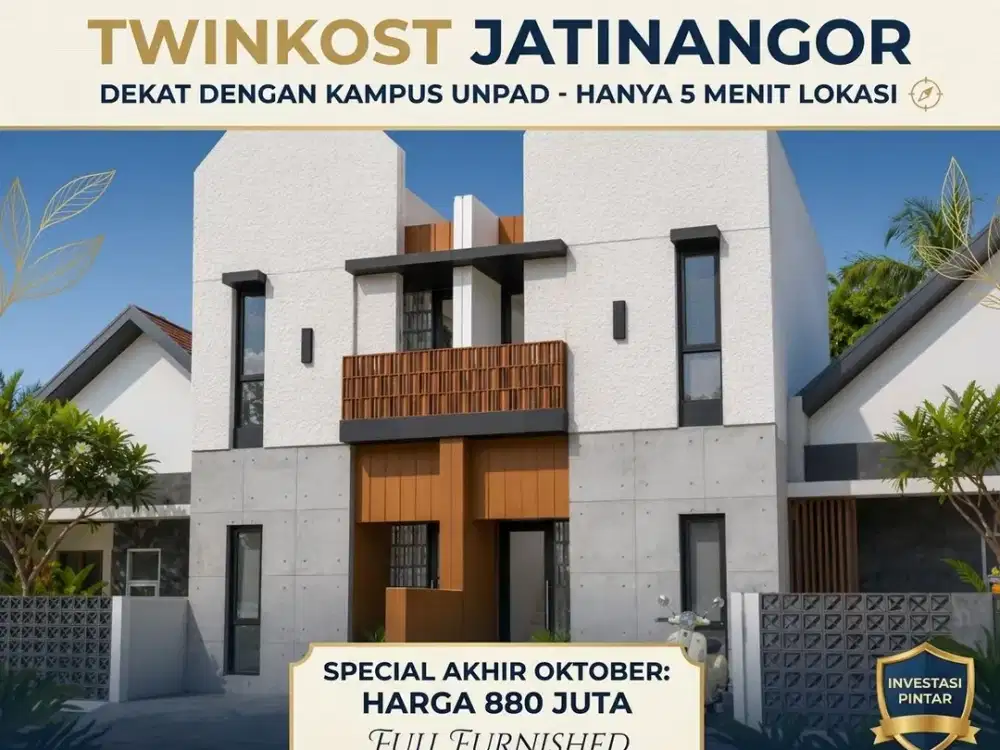 Kost 4 Kamar Dekat UNPAD, Full Furnished