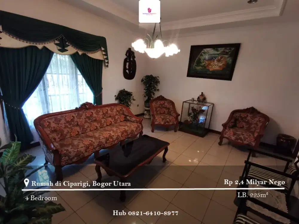 Di Jual Rumah di Ciparigi, Bogor Utara 3 Kamar Tidur Lokasi Hook