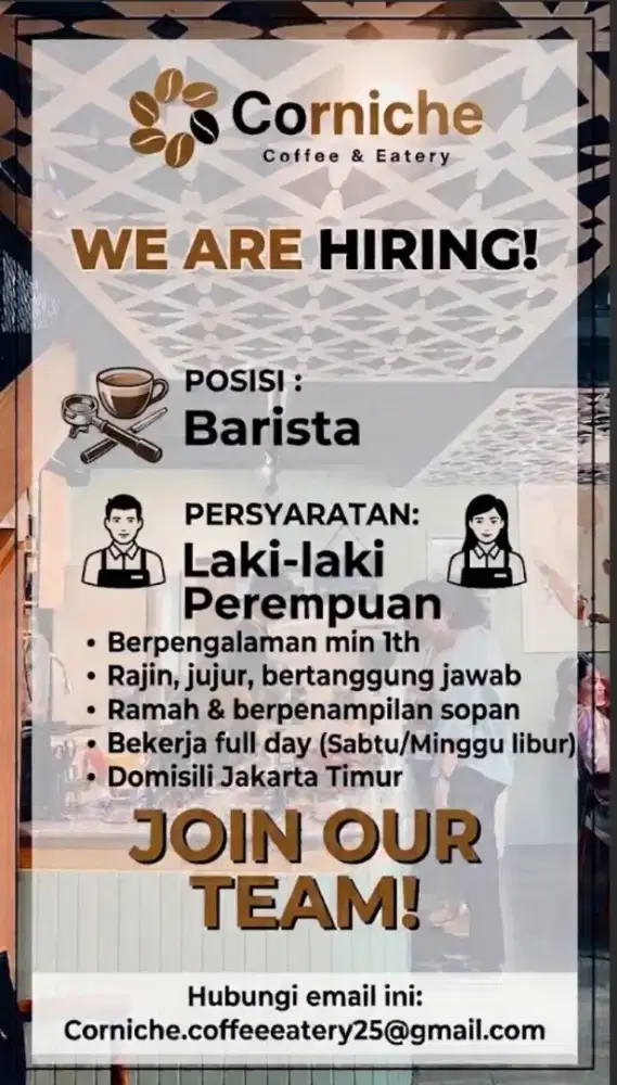 Lowongan Kerja Barista