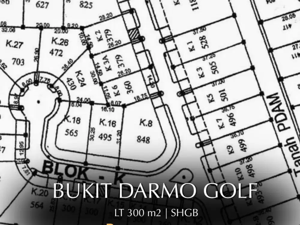 JUAL KAVLING SIAP BANGUN DI BUKIT DARMO GOLF