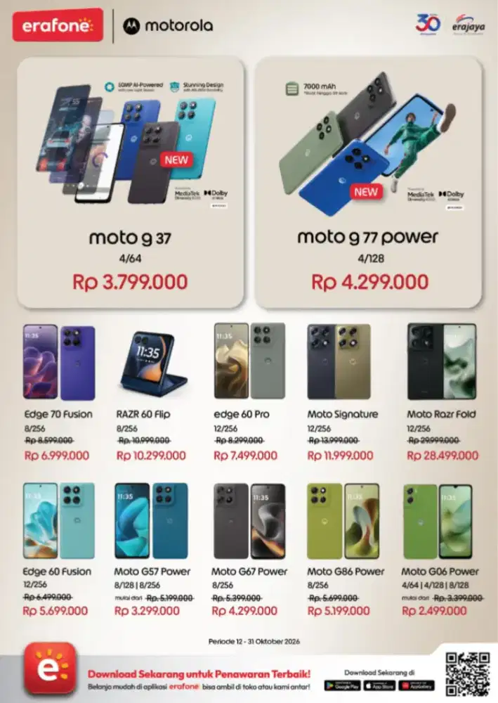 Motorola series bisa cicilan