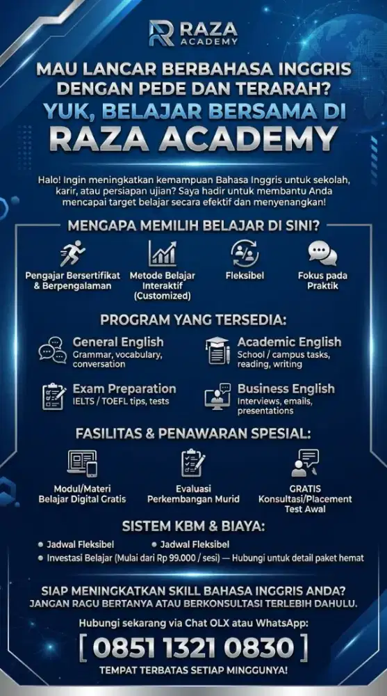 Guru Privat Bahasa Inggris & IELTS Berpengalaman