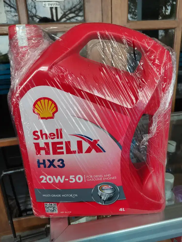 Oli Mobil Shell Helix HX3 4 Liter Asli Original Resmi