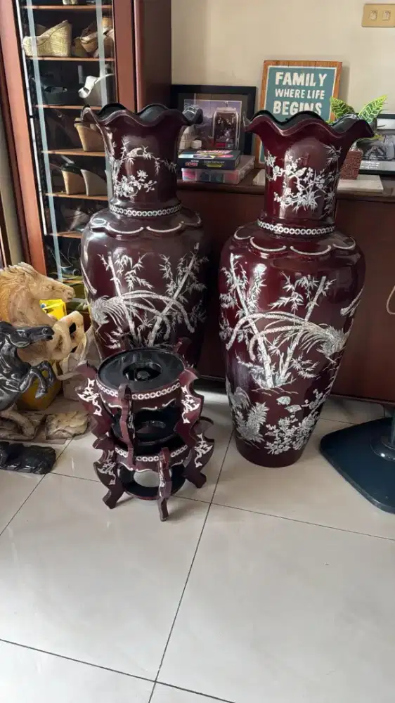 Guci bahan fiber 2 set
