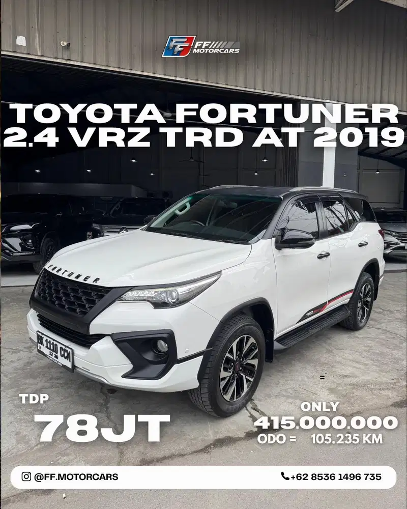 Toyota Fortuner 2.4 VRZ TRD AT 2019