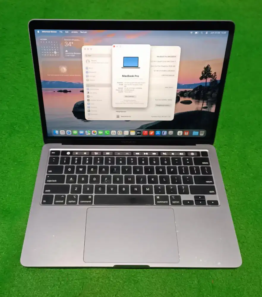 Apple MacBook Pro 2020 13inch i7 32/1 TB Grey Touchbar Murah