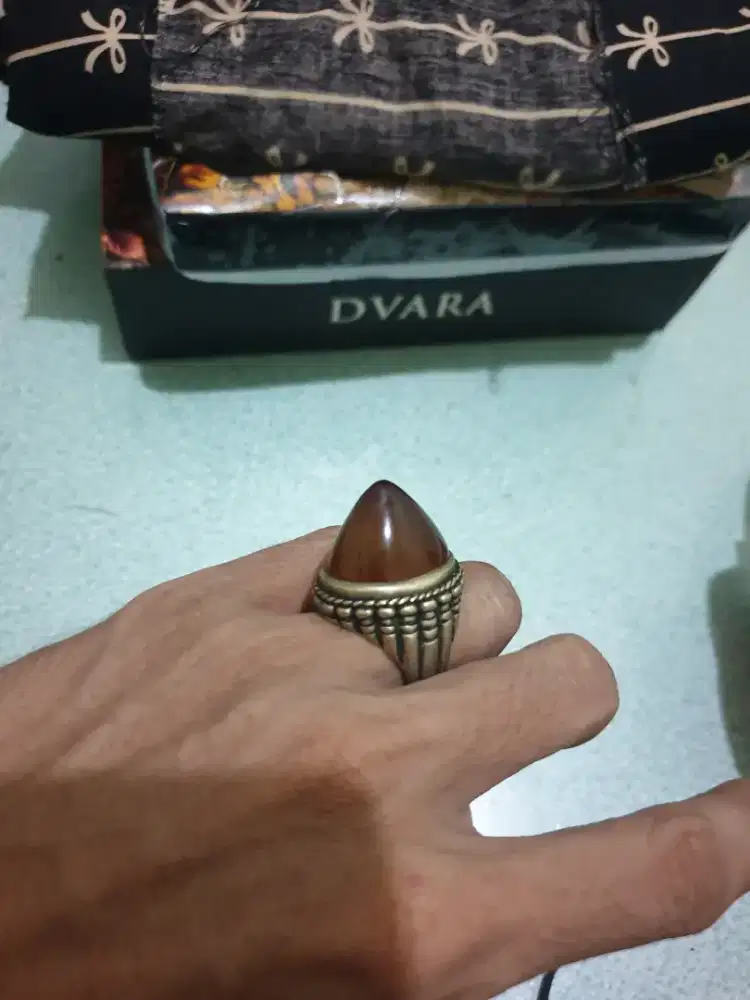 Batu akik sulaiman madu bekas orang sepuh