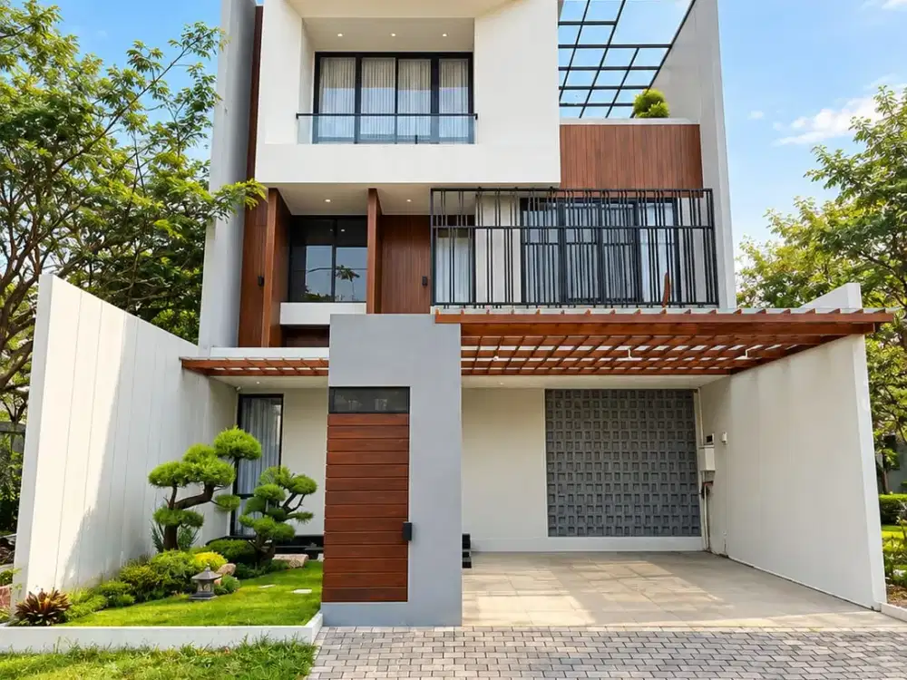 Rumah Brand New Full Furnish 3 Lantai PPJB Hadap Barat di Avani BSD City