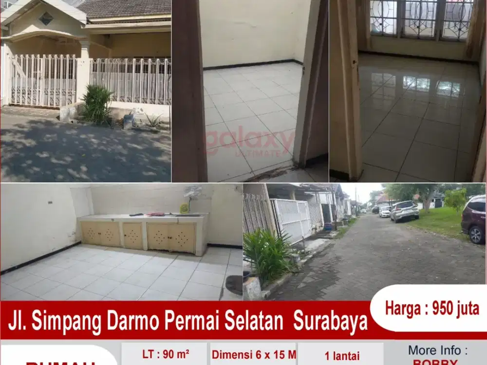 Rumah 1 Lantai Di Simpang Darmo Permai Selatan Surabaya