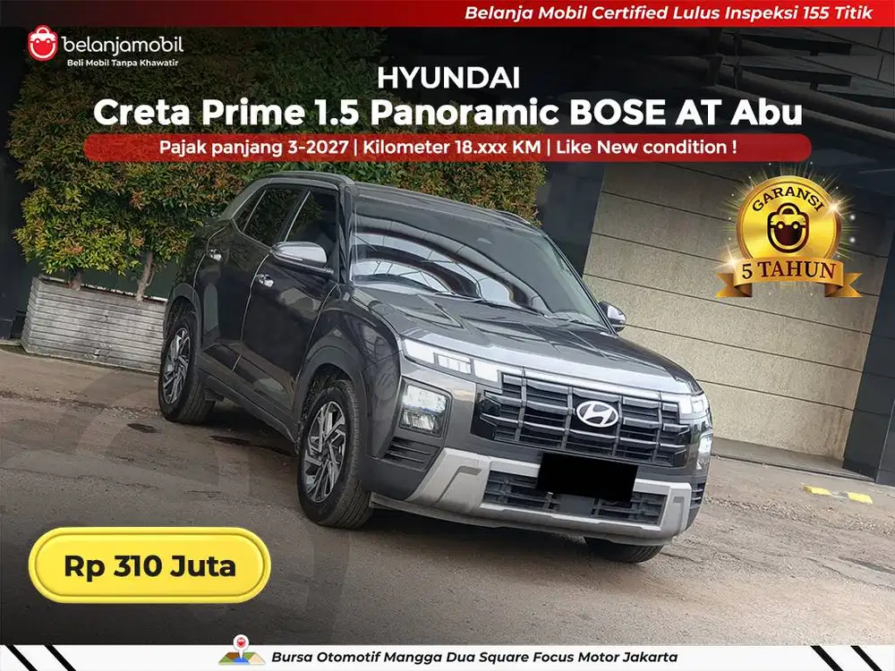 [ GARANSI 5THN ] Hyundai Creta Prime 1.5 Panoramic BOSE 2024/2025/2026