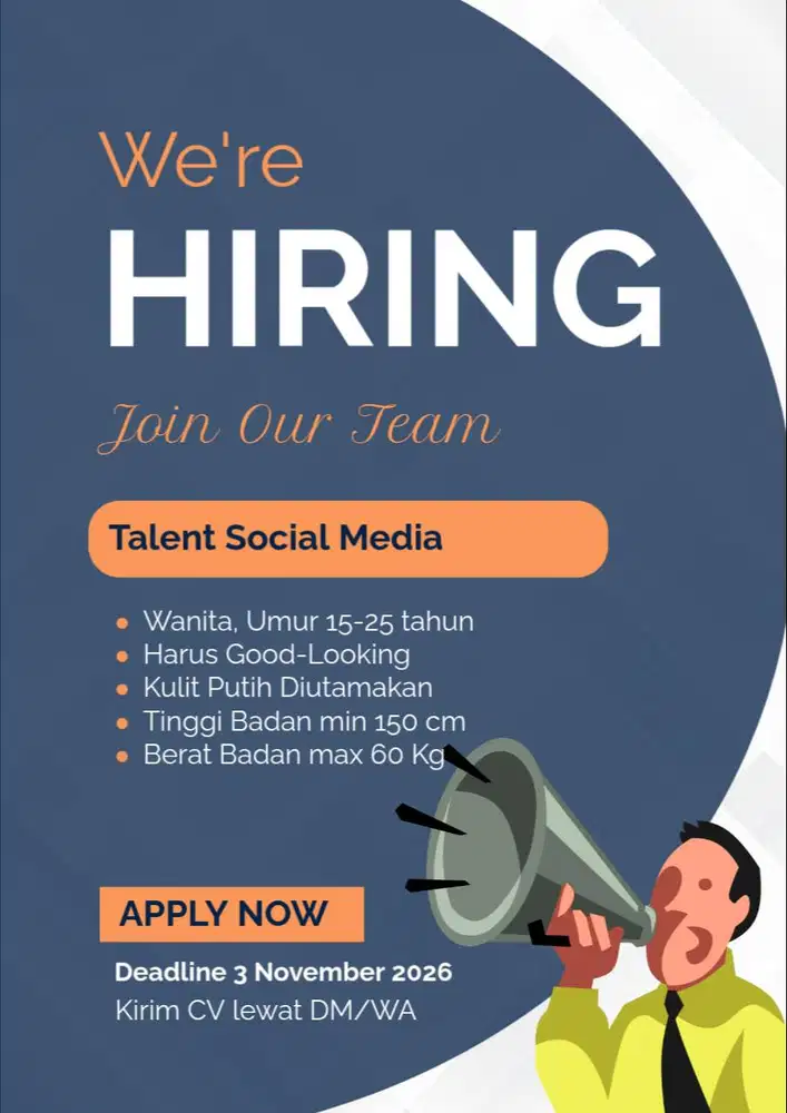 Lowongan Kerja Loker Talent Social Media Bisa SMA-Mahasiswa