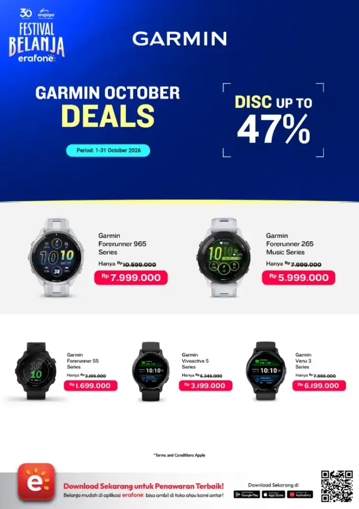 PROMO GARMIN ORIGINAL - Diskon s/d 47% Garansi Resmi erafone