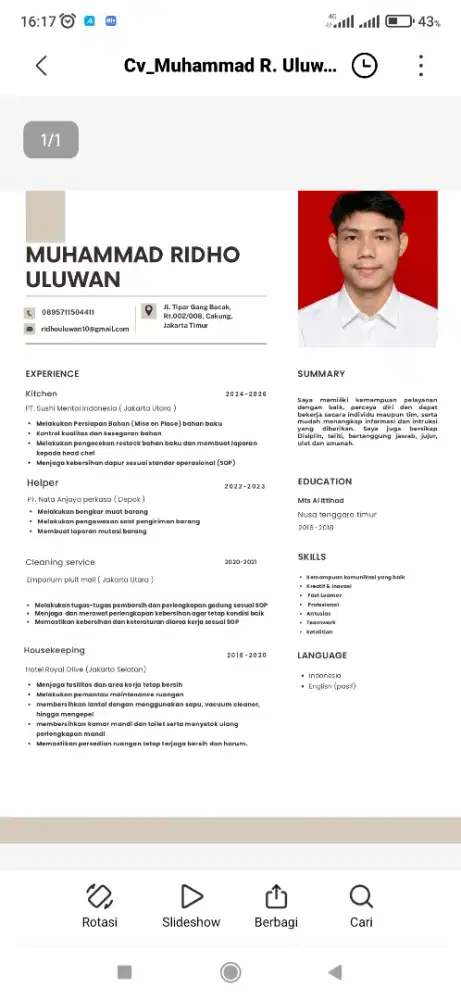 Cari kerja apa aja