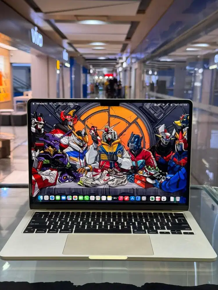 Macbook Air M2 16/256GB starlight ibox cc124 battrey 100 fullset