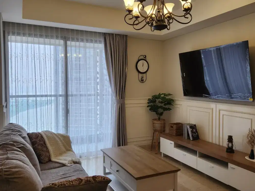 Disewakan Apartemen Gold Coast Sea View PIK, 113m², 3 BR, Fully Furnished, Ready 10 Nov, Rp 260 Juta/Thn Nego