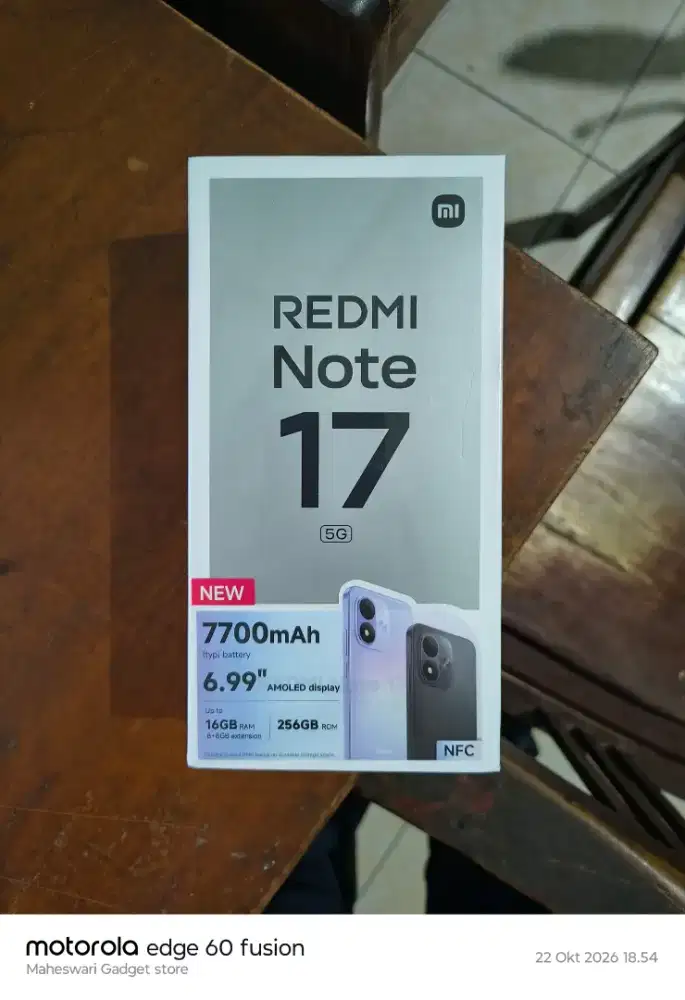 Redmi Note 17 5G Batre jumbo 7.700 mAh
