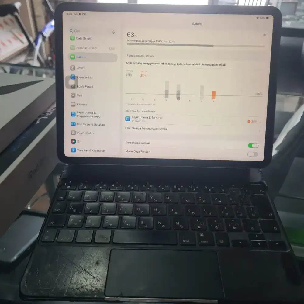 iPad Pro 11 Inch 256GB + Keyboard Resmi iBox Original Apple