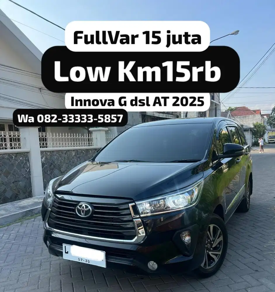 Km15rb innova G dsl luxury At 2025 (L) tg1 dr baru inova reborn