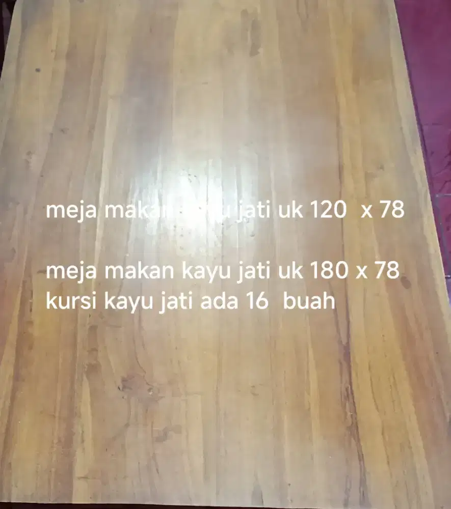 Obral set meja makan resto