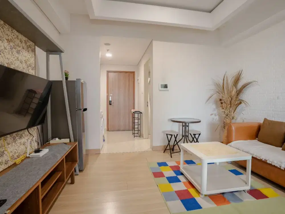 Sewa Apartemen Skandinavia 1BR Full Furnished Lt 31 Dekat Bandara Soetta