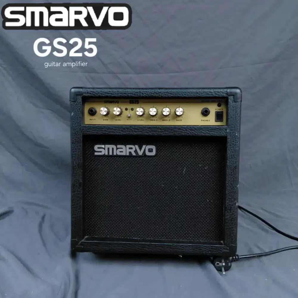 Smarvo GS25 Original Ampli Gitar Listrik/Akustik Efek lengkap murah