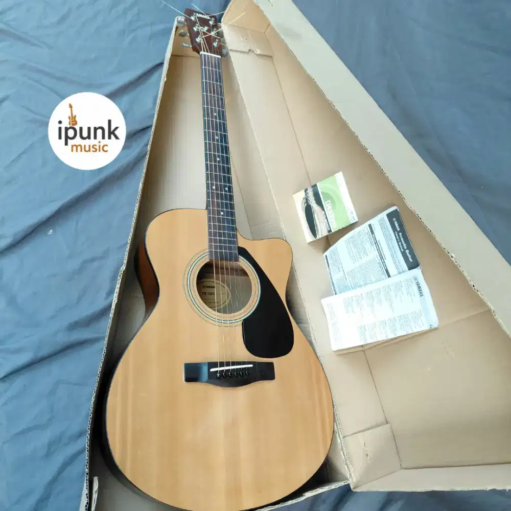 Yamaha FS100C Original Gitar Akustik Cutaway Bonus senar baru string