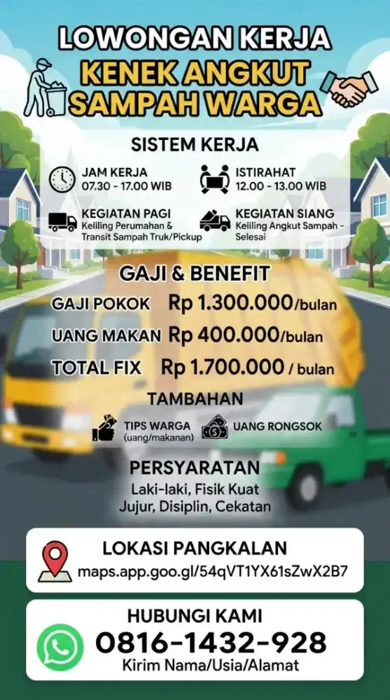 Lowongan Penarikan sampah
