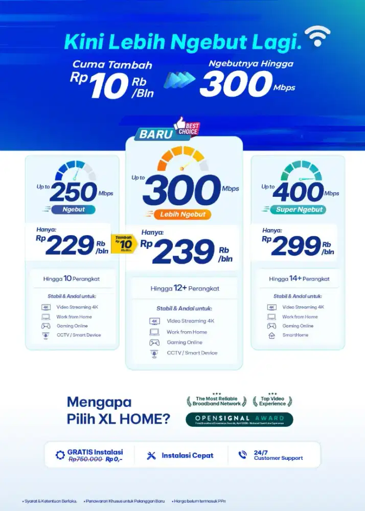 WiFi XL HOME Internet Rumah Cepat dan Stabil