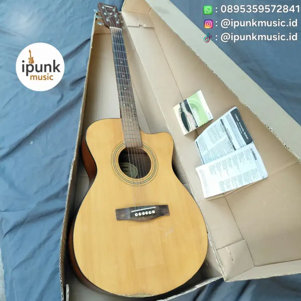 Yamaha FS100C Original Gitar Akustik Cutaway Bonus senar baru string