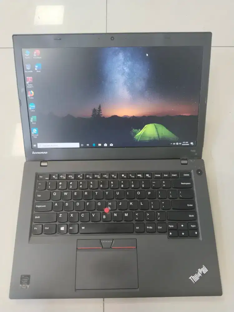Dijual laptop lenovo Thinkpad T450 Intel. I5 gen 5 Ram 4GB SSD 128GB