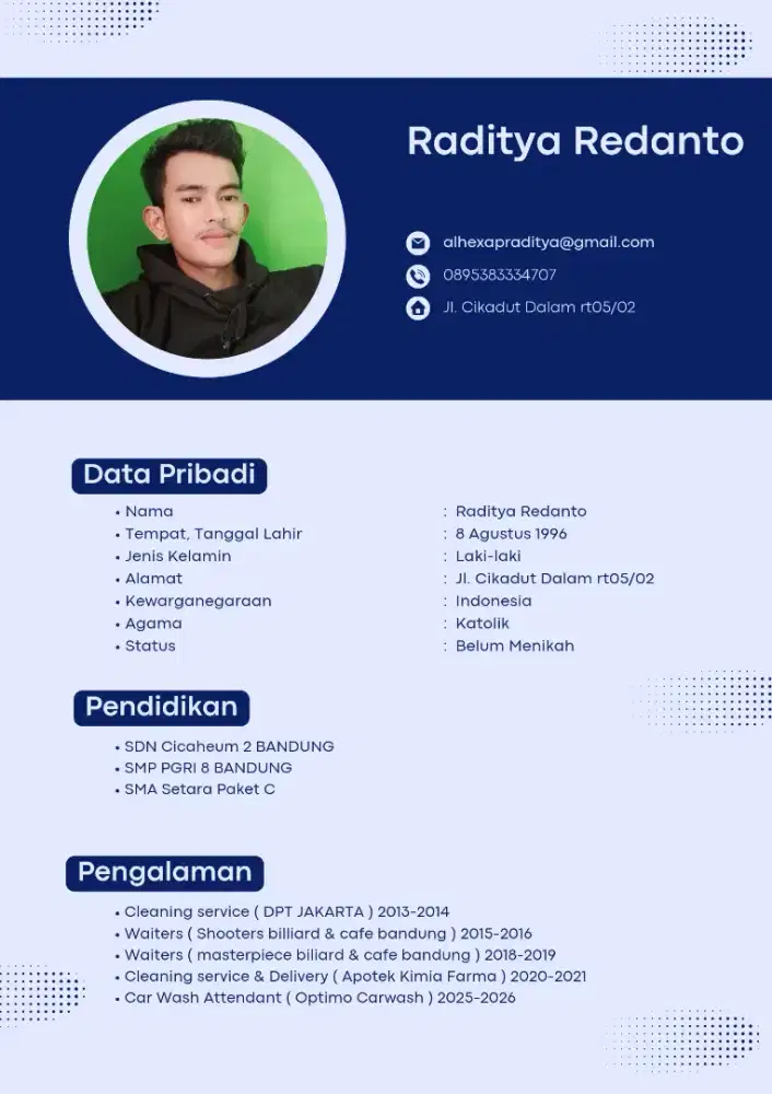 Info lokernya bapak/ibu