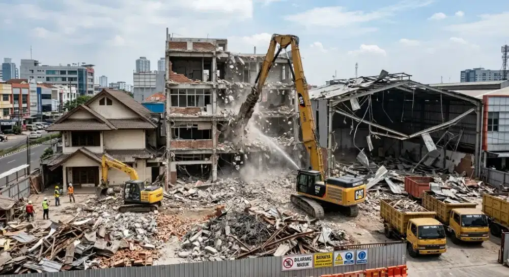 Jasa bongkar rumah gedung gudang dan lain-lain
