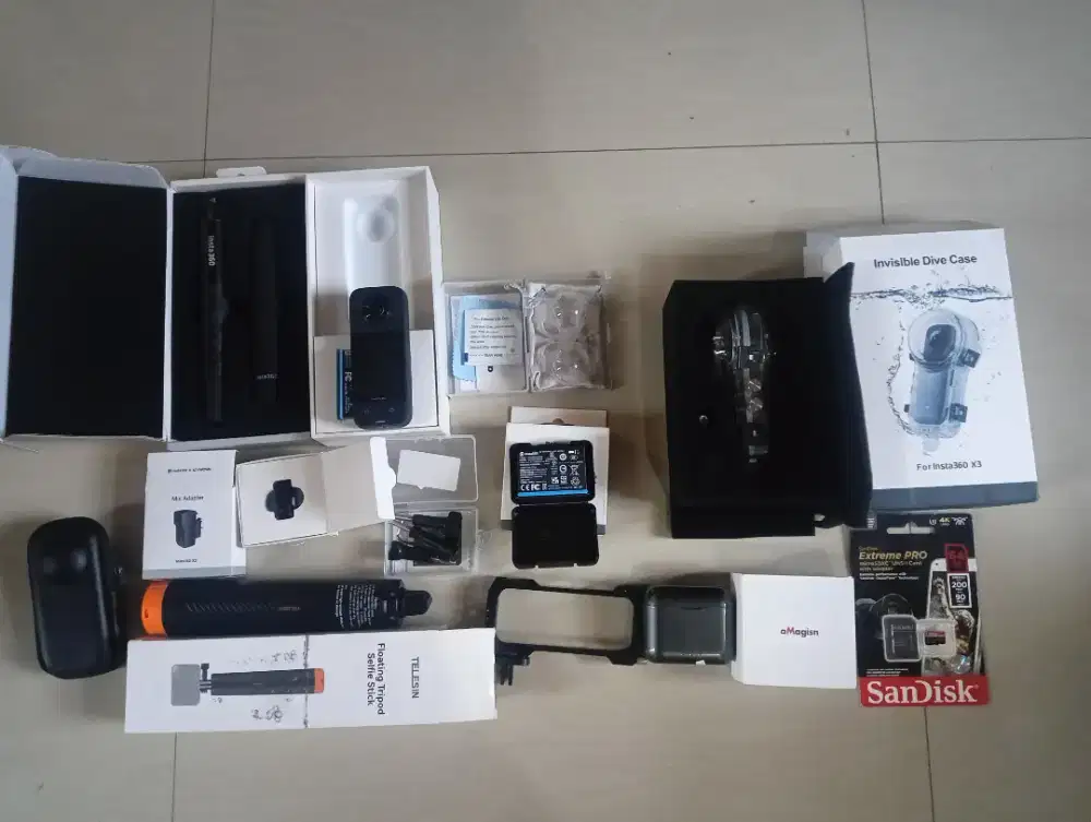 ​[WTS] Paket Lengkap Insta360 X3 – Bekas Mulus & Aksesoris Lengkap