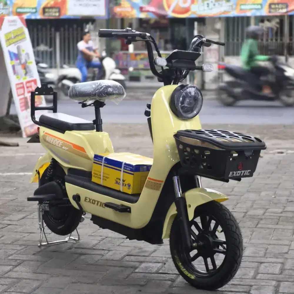 Promo cuci gudang akhir bulan sepeda listrik exotic veloce diskon 500