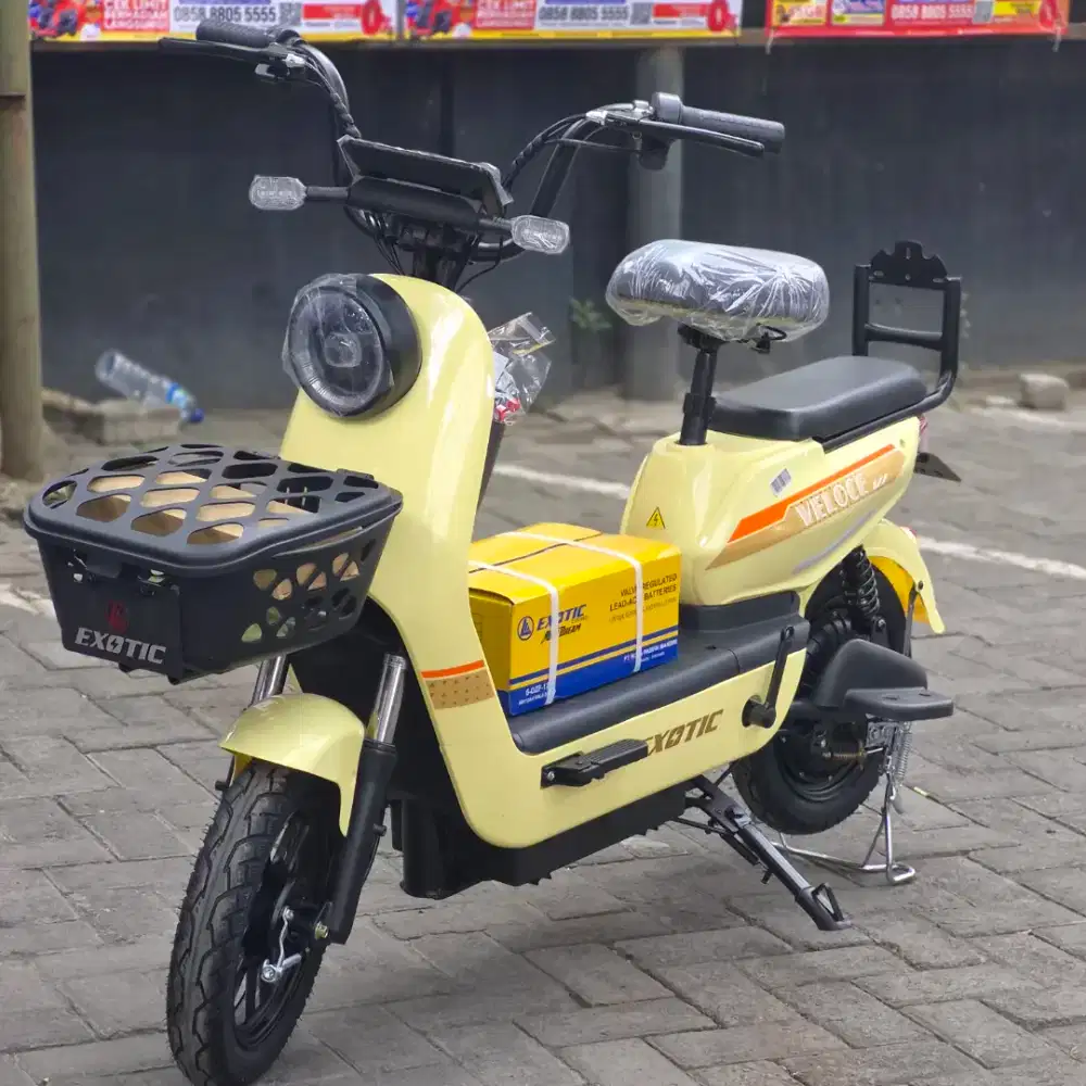 Promo cuci gudang sepeda listrik exotic diskon langsung 500ribu