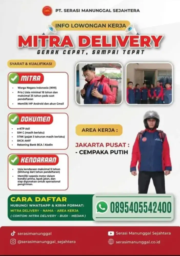 Dibutuhkan kurir mitra alfagift