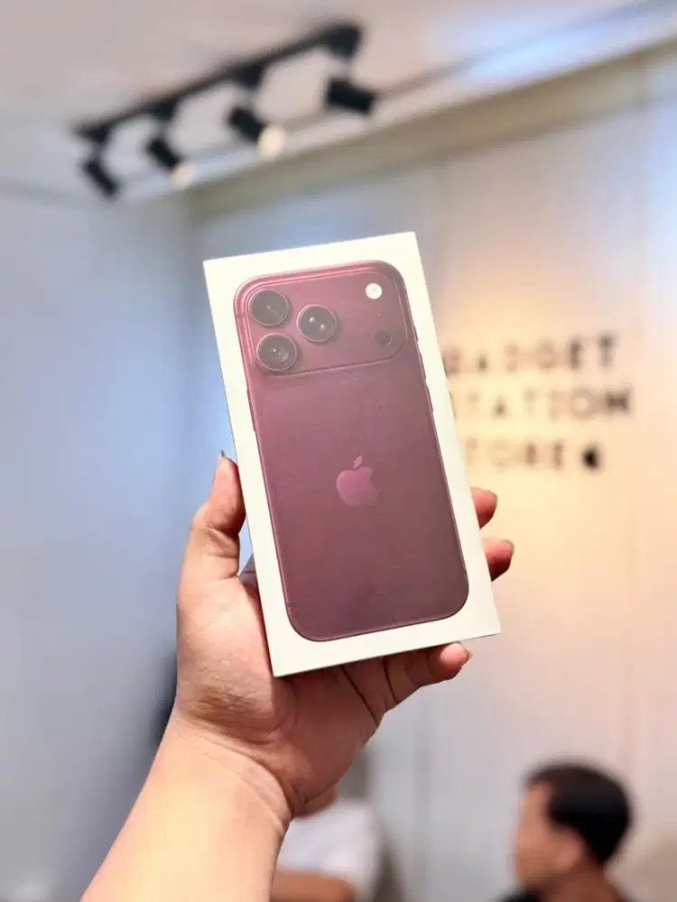 iPhone 18 Pro 256gb iBox Burgundy Kondisi Baru Segel Resmi