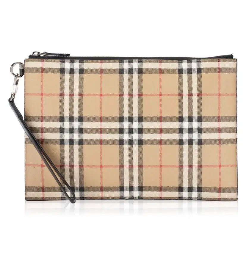 BURBERRY  Vintage Check Zip Pouch Archive Beige