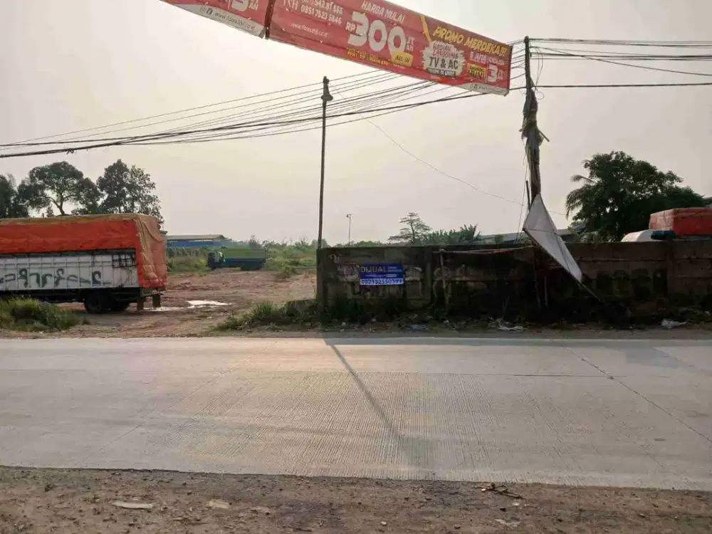 Dijual kavling Jl Raya parung Panjang, luas 10.400 m2