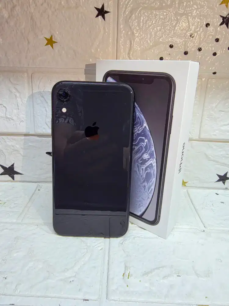 Iphone XR black 64gb second resmi