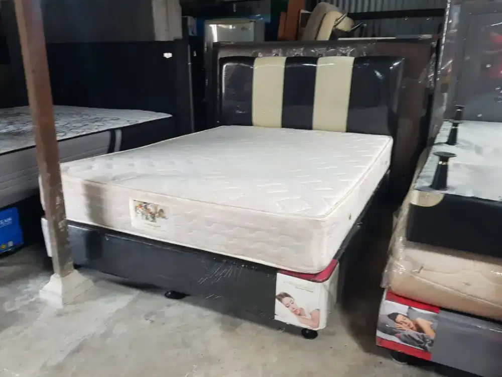 SPRINGBED SMARTLAND TYPE ROMAN 6 KAKI FULL SET BEKAS