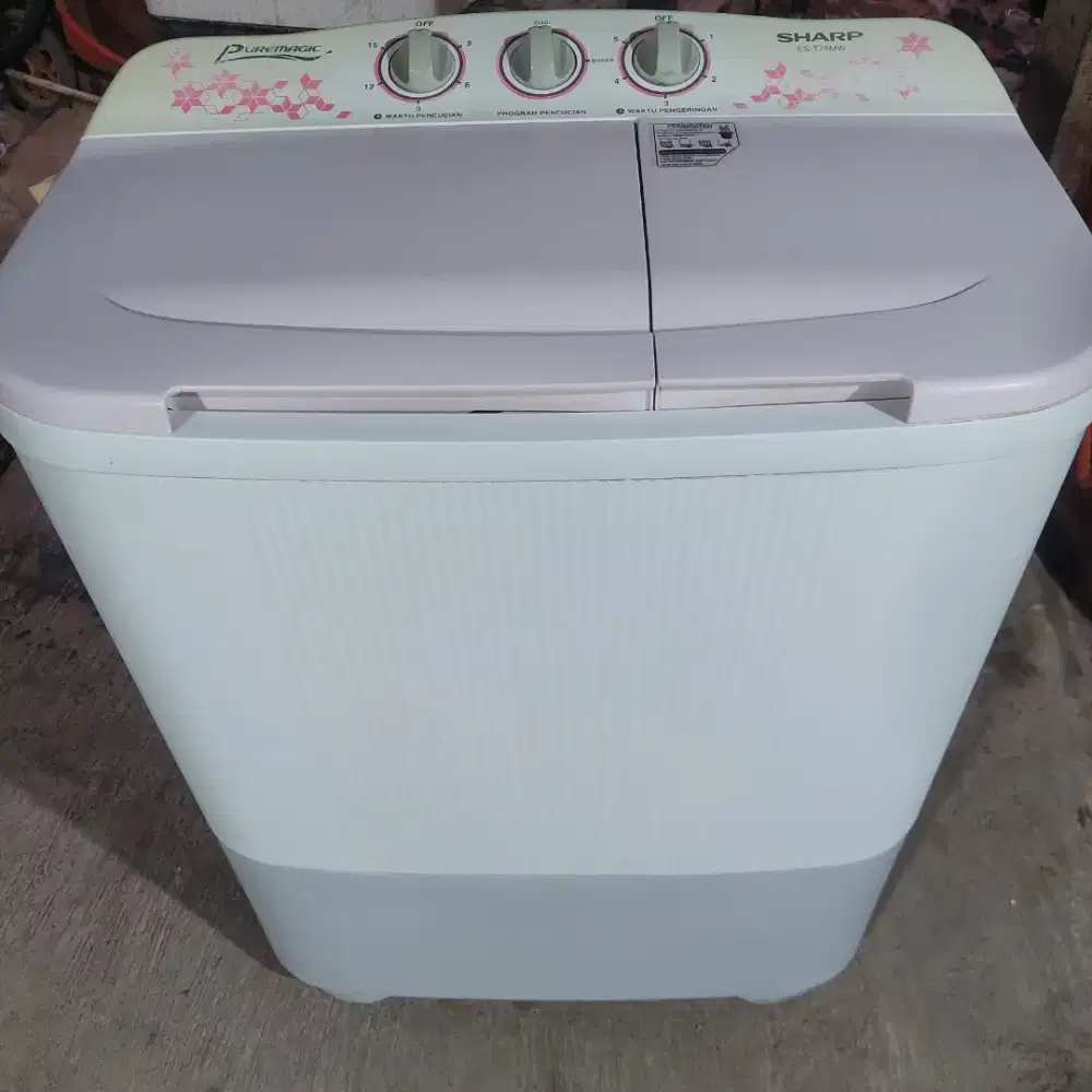 Mesin Cuci Sharp kapasitas 7,5kg Normal semua mesin Ori